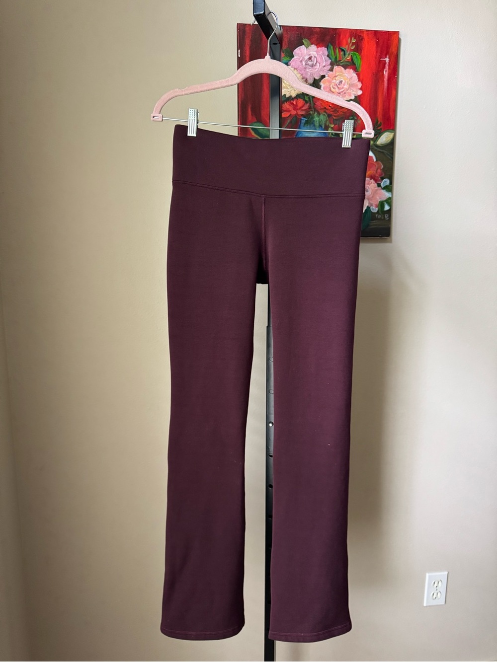 Athleta polartec altitude power stretch plum High-Waist Flare Yoga Pants